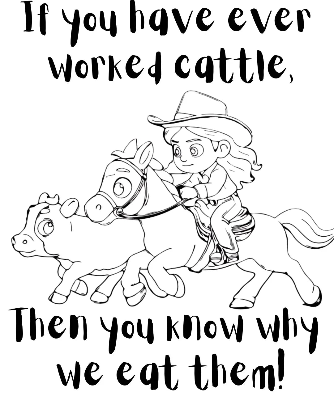 Cattle Work - Decal - Feral Pony