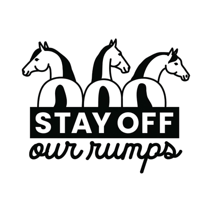 “Stay off our Rumps” Float Decal