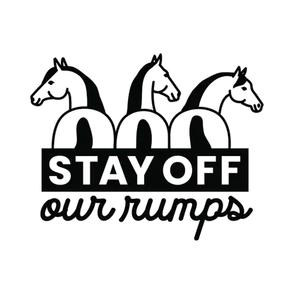 “Stay off our Rumps” Float Decal