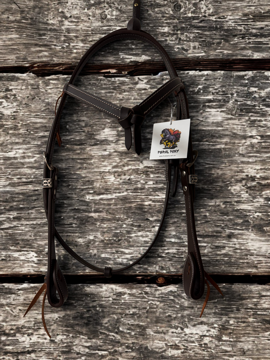 "Knot” Leather Western Bridle