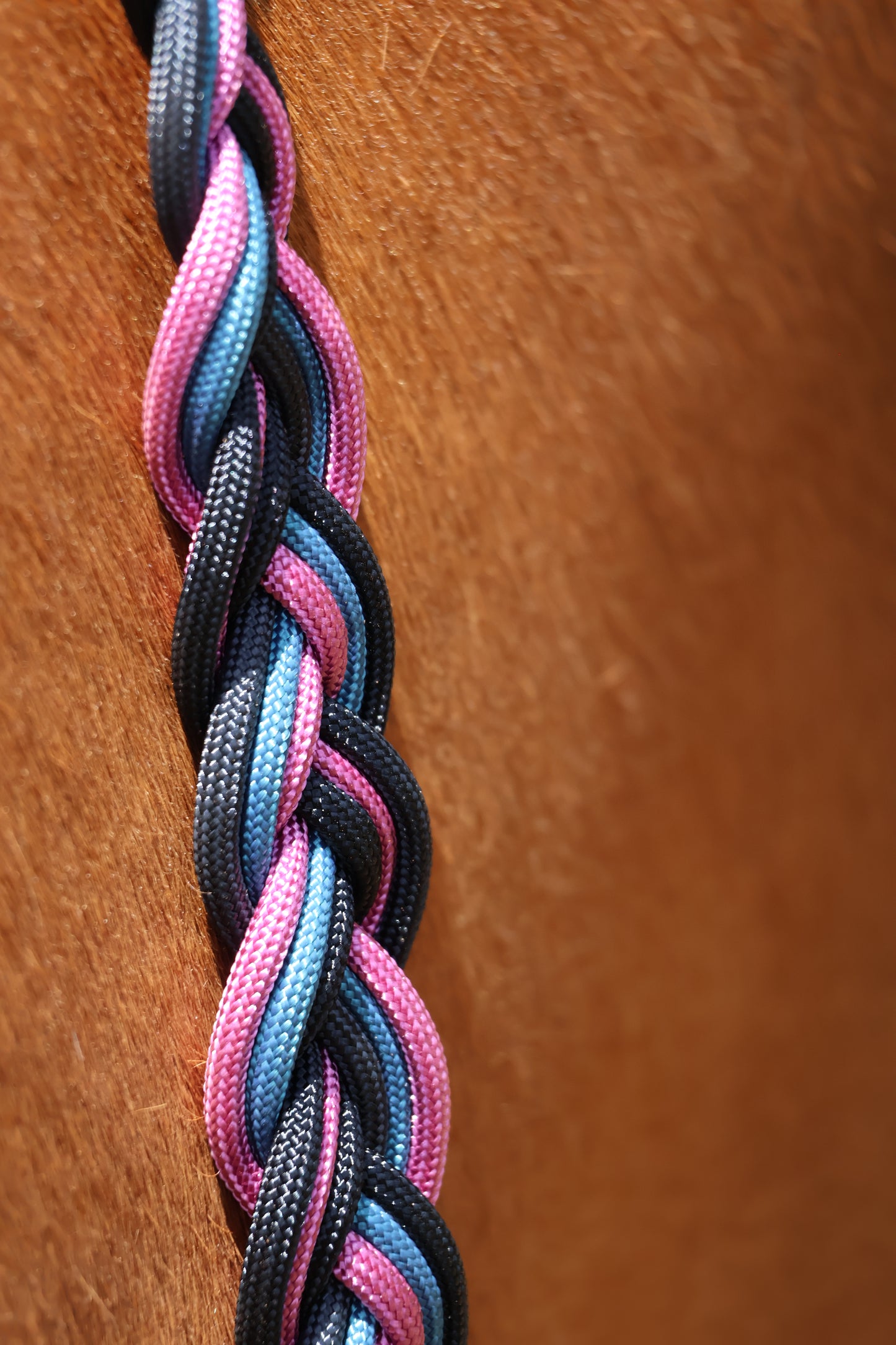 Paracord Plaited Split Reins - Feral Pony