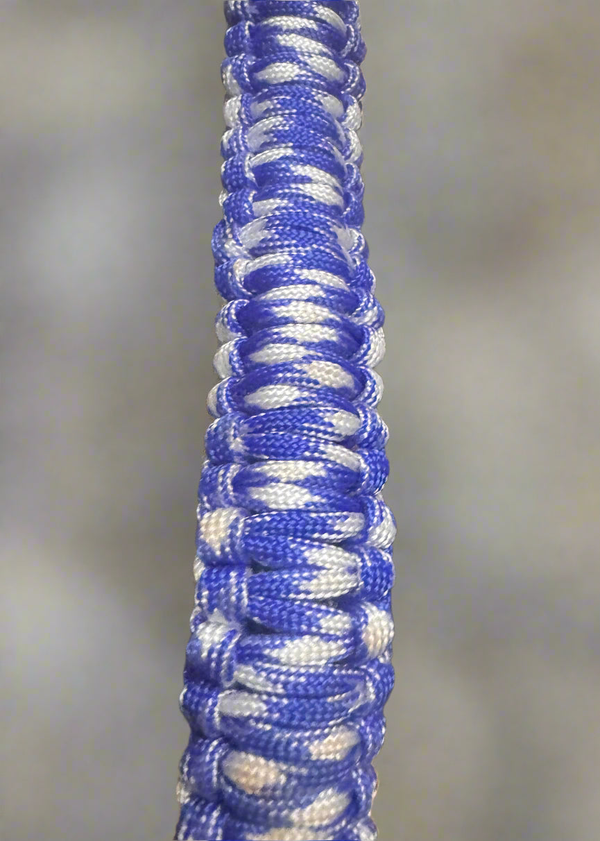 Custom - One Off True Stiff Halter with Blue & White Nose Band