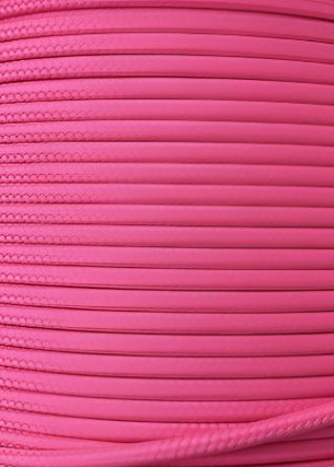 Close-up of pink braided cord