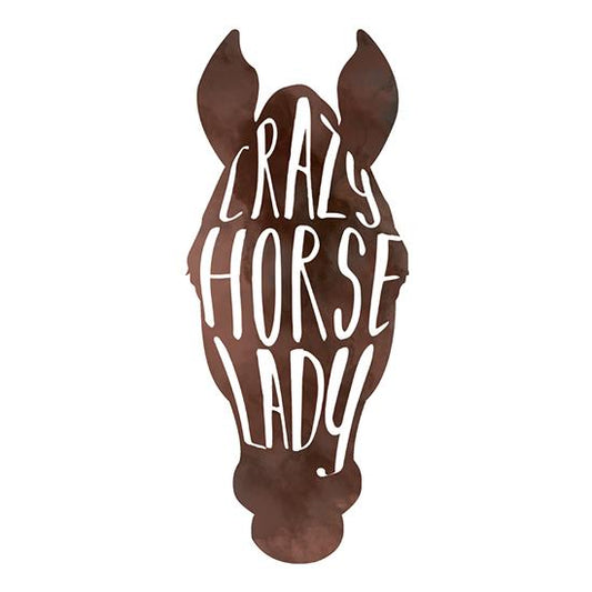 Crazy Horse Lady - Decal