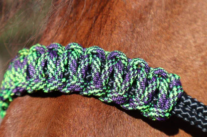 Indian Bosal - Green & Black - One Off Piece - Feral Pony