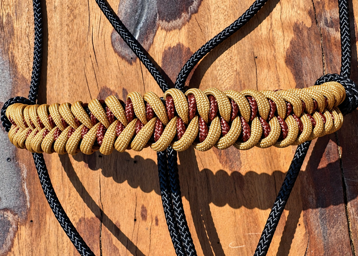 Black Stiff Rope & Brown/Tan Rope Halter 🖤🤎