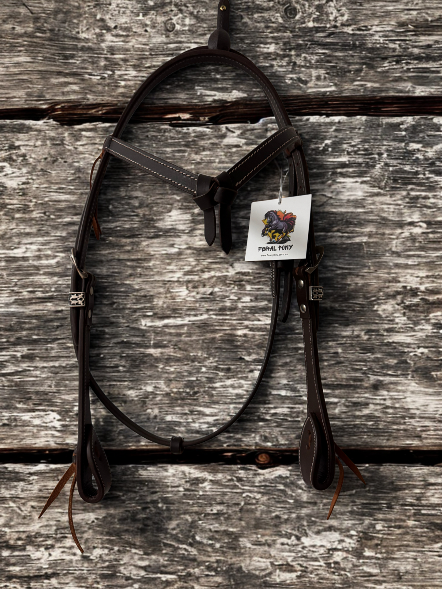 "Knot” Leather Western Bridle