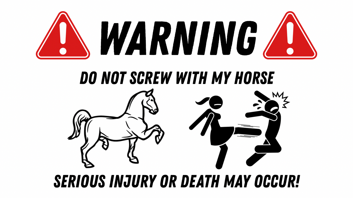 “serious injury” Float Decal