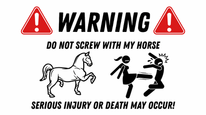 “serious injury” Float Decal