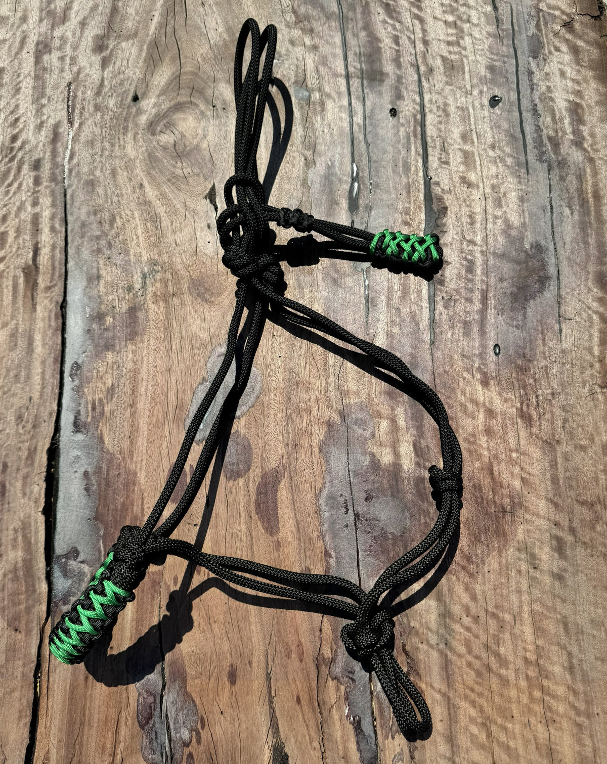 Black & Green Rope Halter 🖤💚