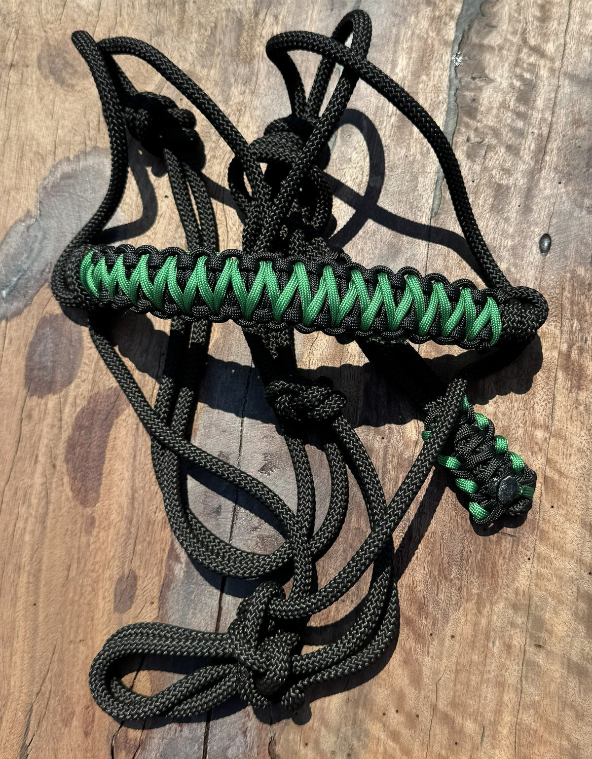 Black & Green Rope Halter 🖤💚