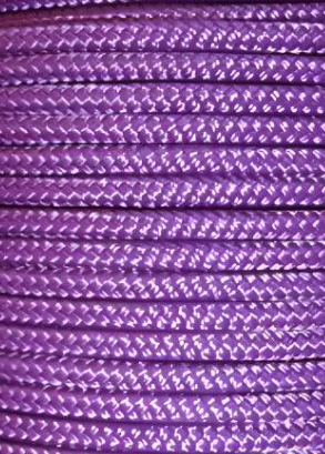 Close-up of purple braided cord