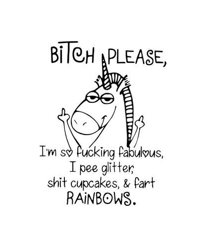 🦄 Sassy Unicorn Attitude Decal