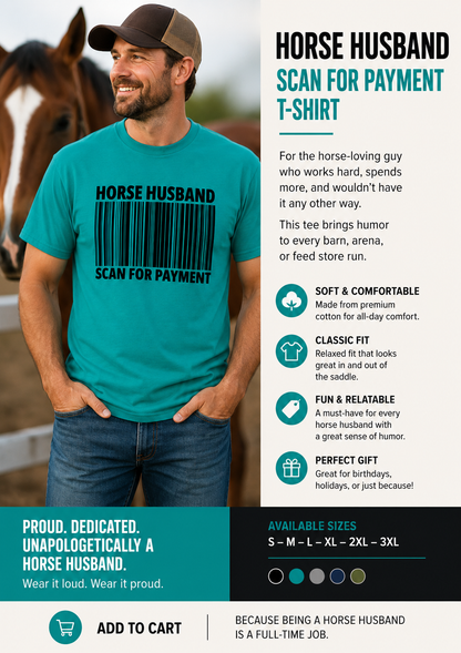 Horse Husband - Colour - DryBlend® T-Shirt