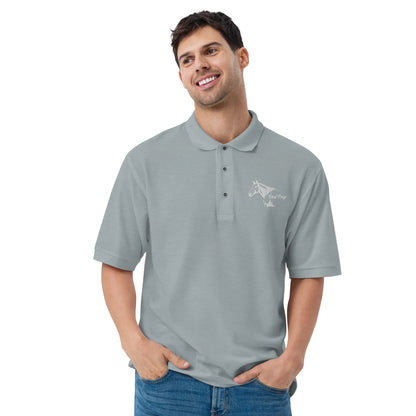 Feral Pony - Men's Premium Polo - Feral Pony