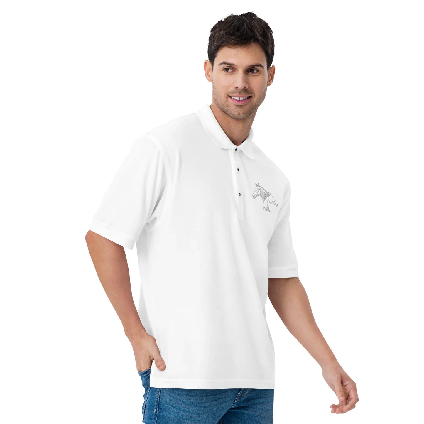 Feral Pony - Men's Premium Polo - Feral Pony