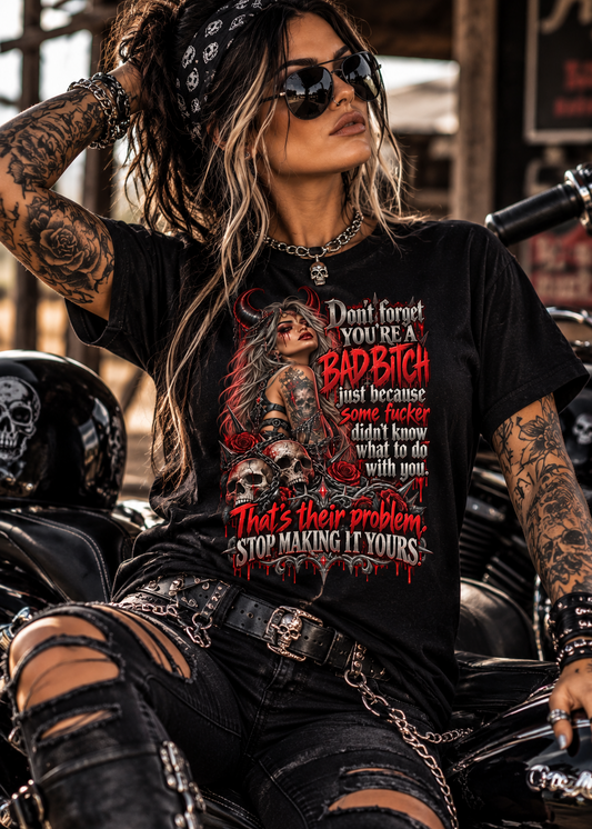 😈 Bad Bitch Gothic Unisex Tee 🌹