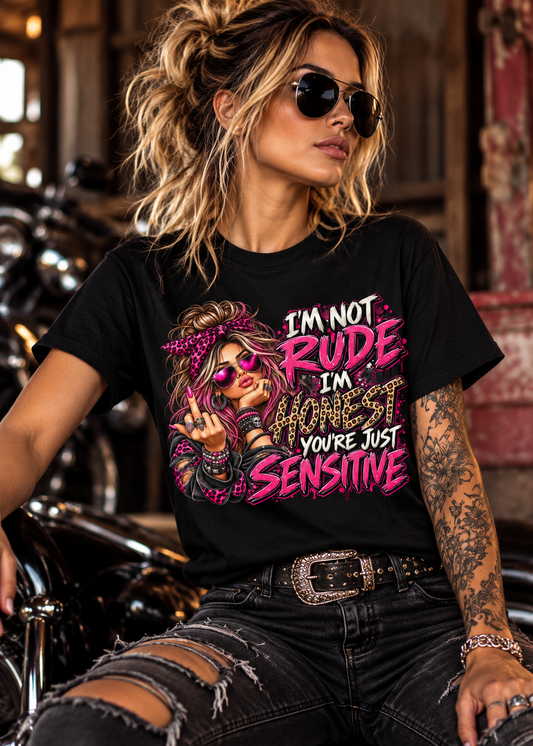 💗 I'm Not Rude, I'm Honest – Unisex Tee 🖤🤘