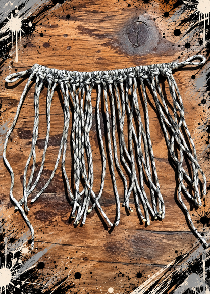 Black,Grey & White Paracord Flyveil