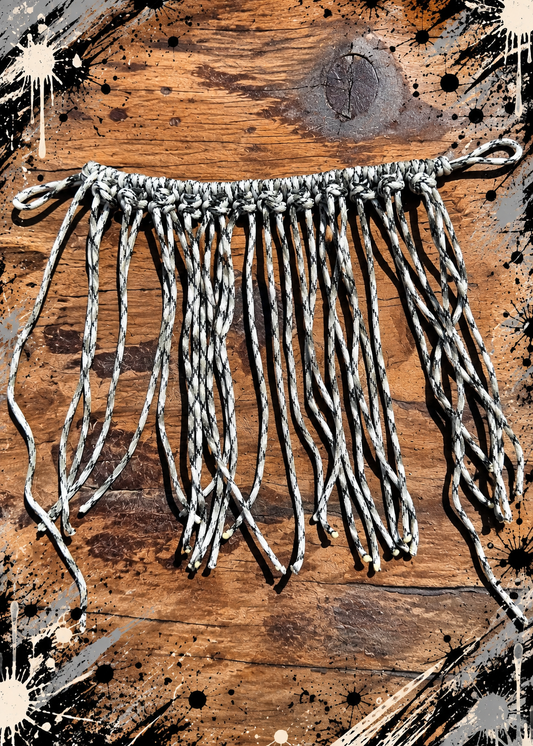 Black,Grey & White Paracord Flyveil