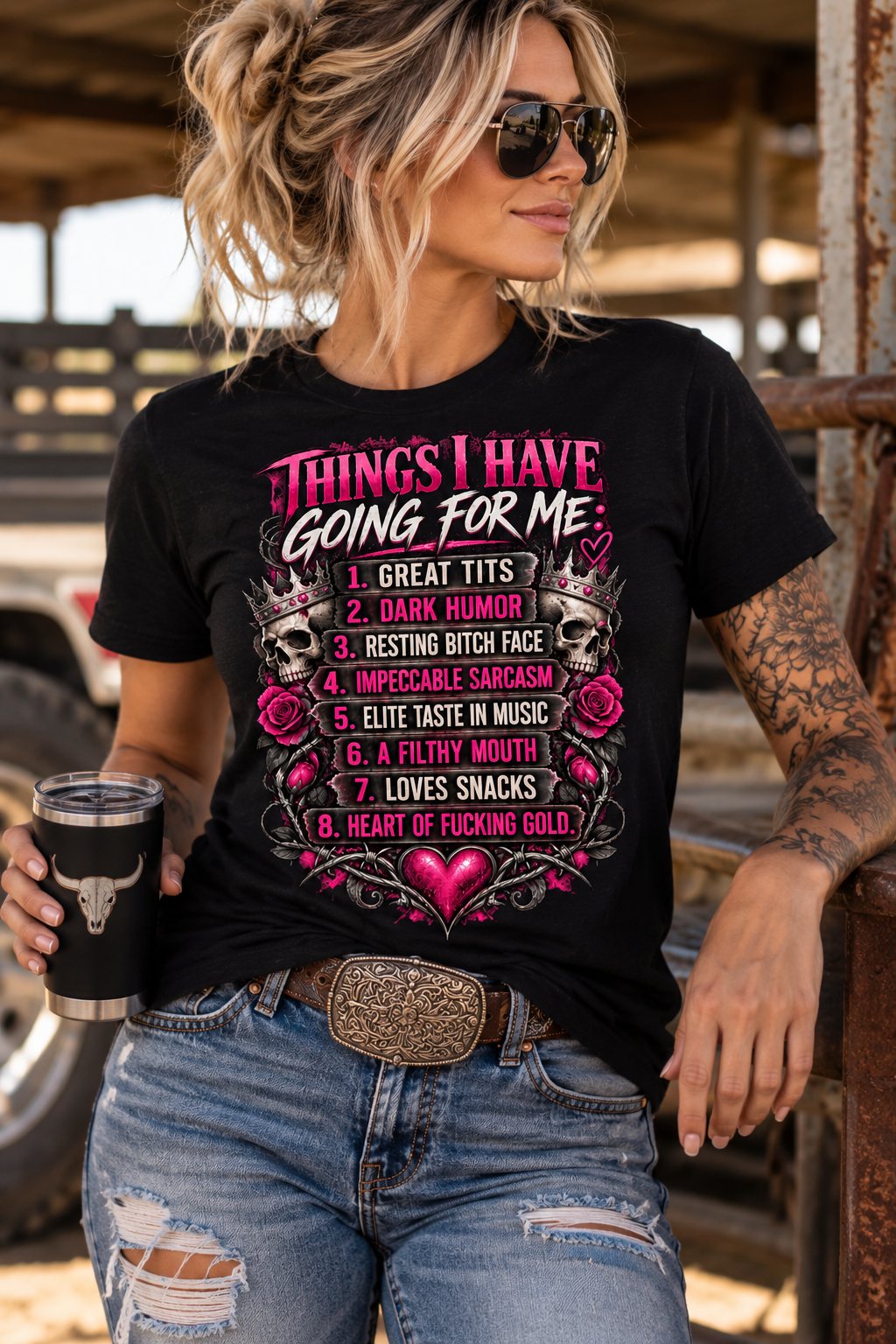 🩷 Things I Have Going for Me 🖤 - Unisex Classic Tee
