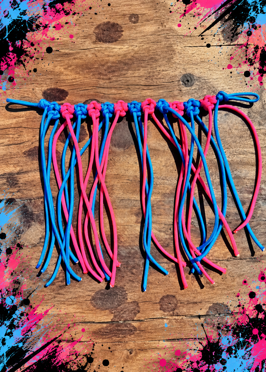 Paracord Fly Veil – Pink & Blue