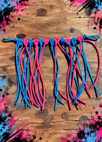 Paracord Fly Veil – Pink & Blue
