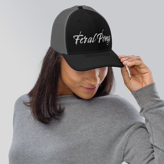 Feral Pony Black/Grey - Trucker Cap - Feral Pony