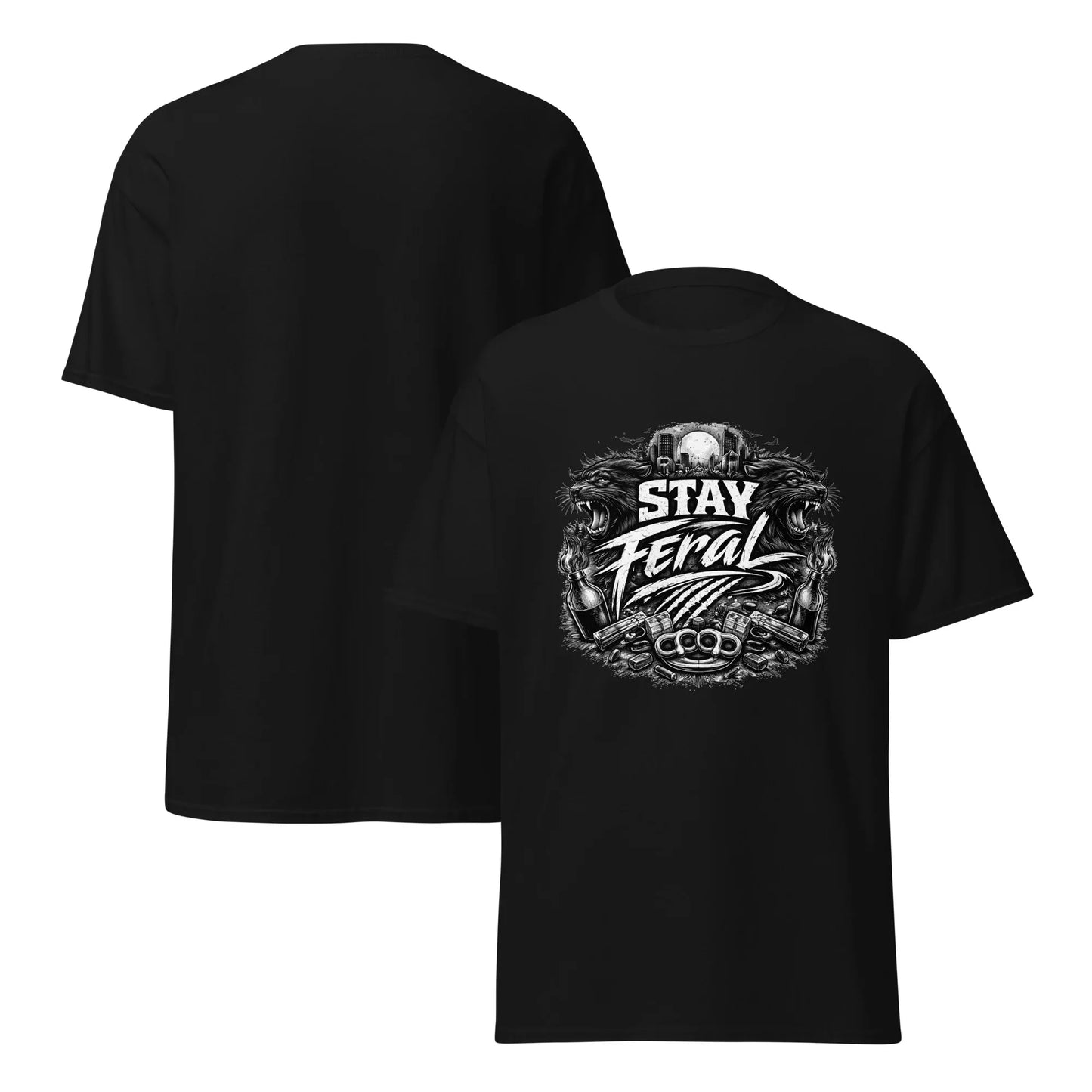 Stay Feral Panther - Unisex classic tee - Feral Pony