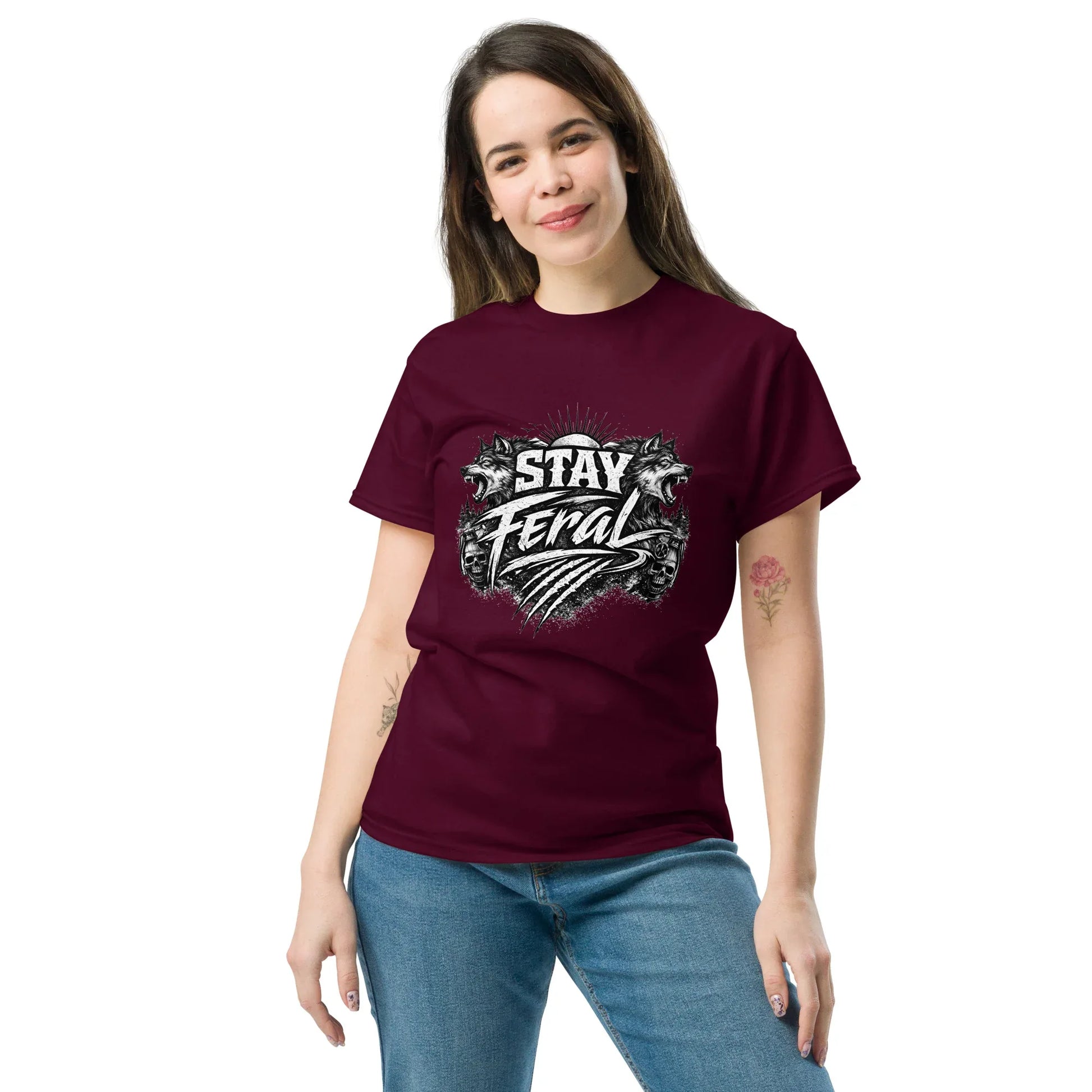 Stay Feral - Wolf - Unisex Classic Tee - Feral Pony