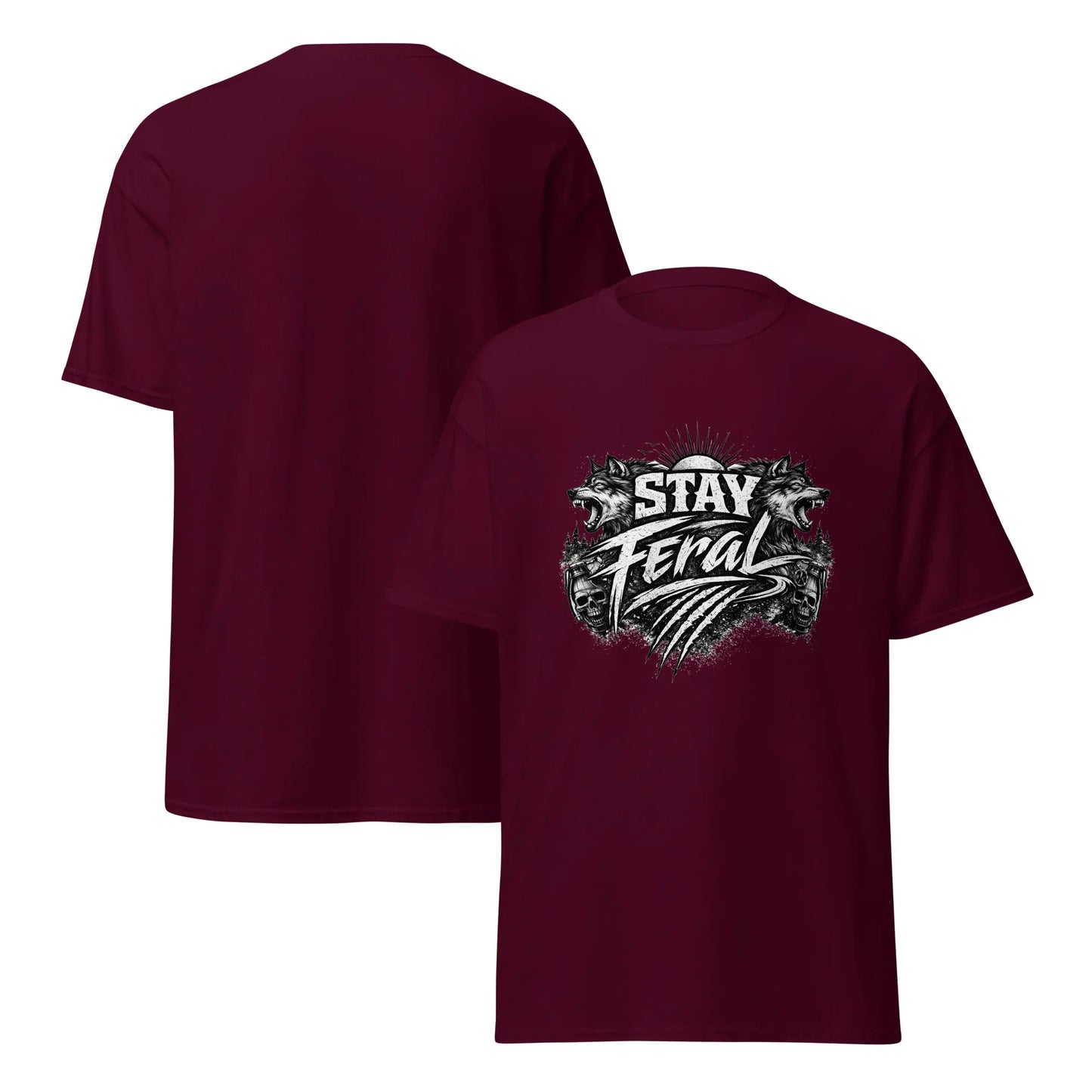 Stay Feral - Wolf - Unisex Classic Tee - Feral Pony