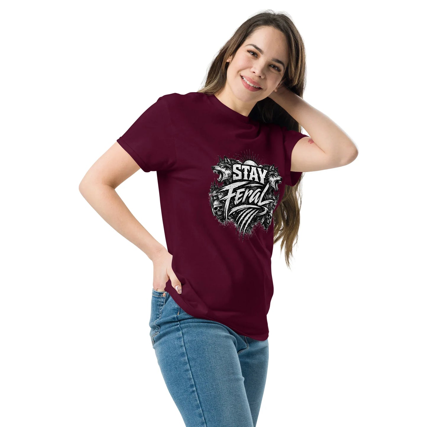 Stay Feral - Wolf - Unisex Classic Tee - Feral Pony