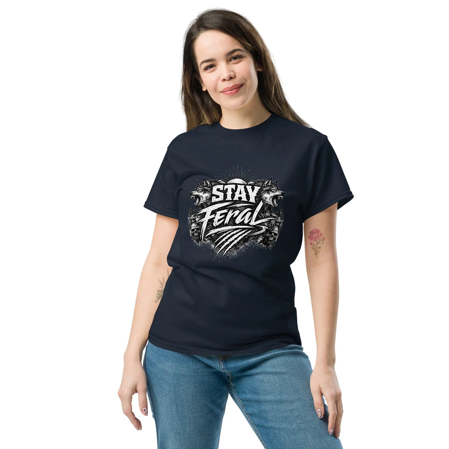 Stay Feral - Wolf - Unisex Classic Tee - Feral Pony