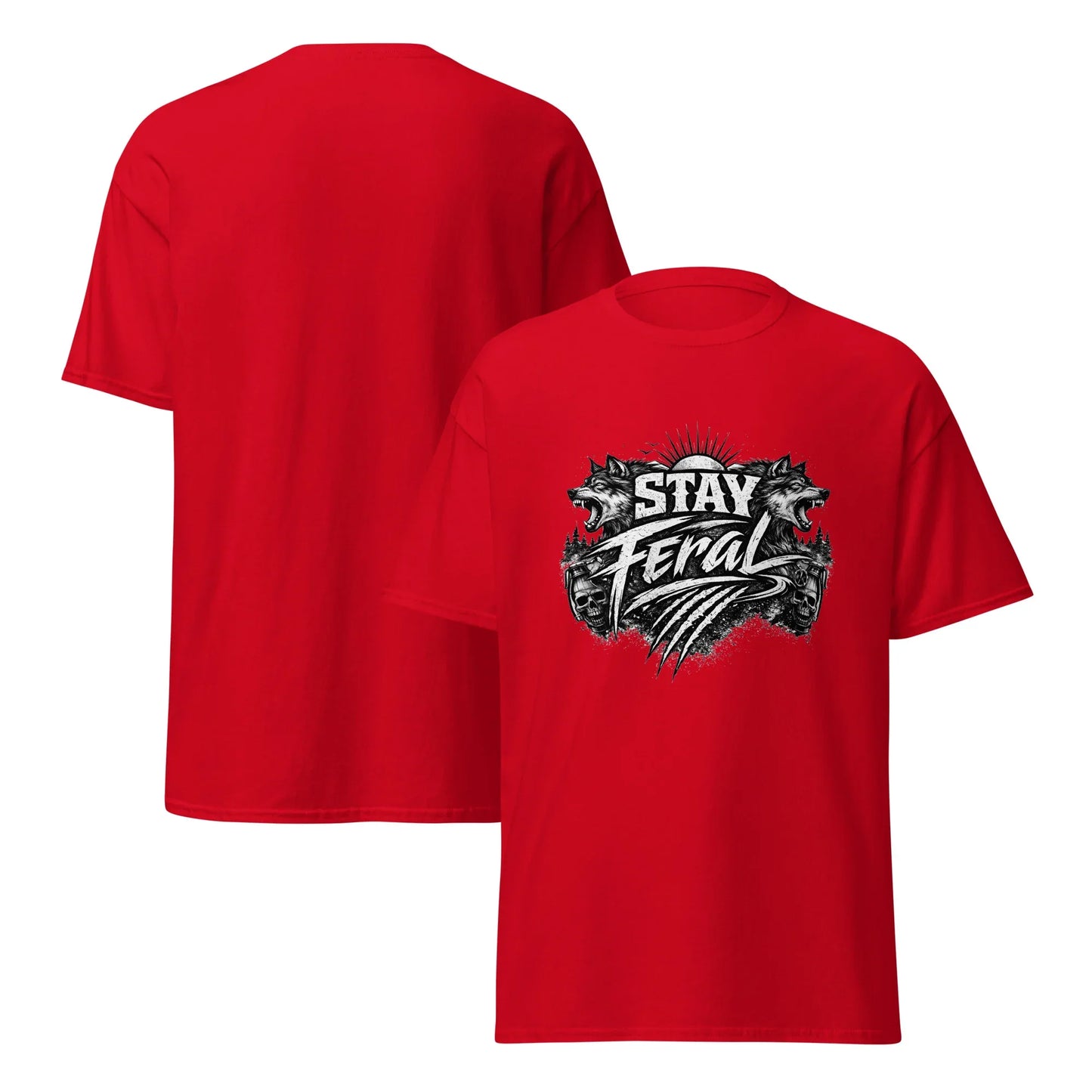 Stay Feral - Wolf - Unisex Classic Tee - Feral Pony