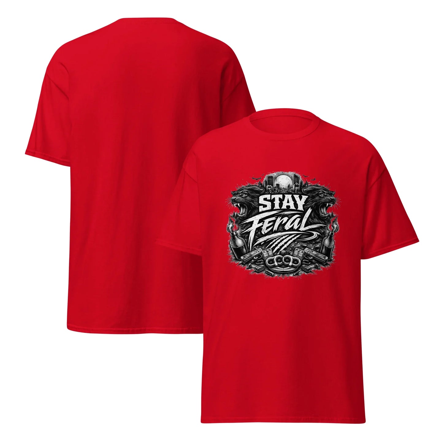 Stay Feral Panther - Unisex classic tee - Feral Pony