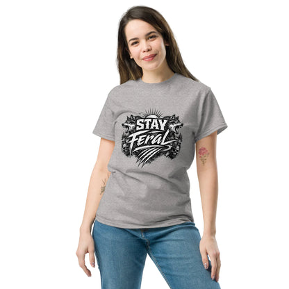 Stay Feral - Wolf - Unisex Classic Tee - Feral Pony