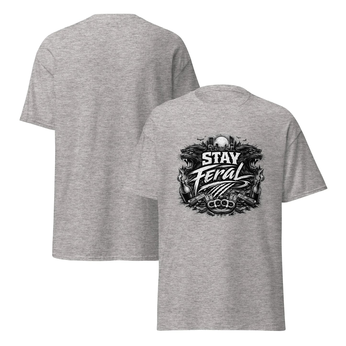 Stay Feral Panther - Unisex classic tee - Feral Pony