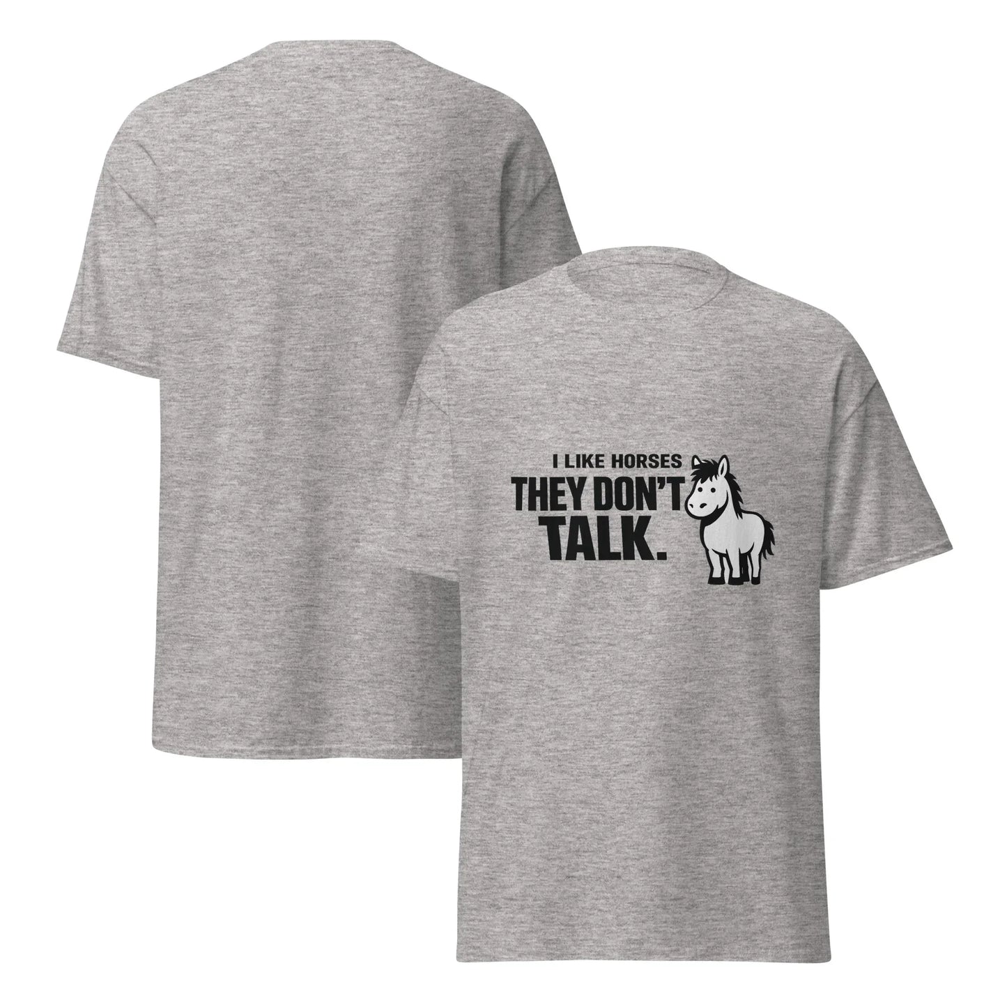 I Like Horses - Unisex classic tee 👚👕 - Feral Pony