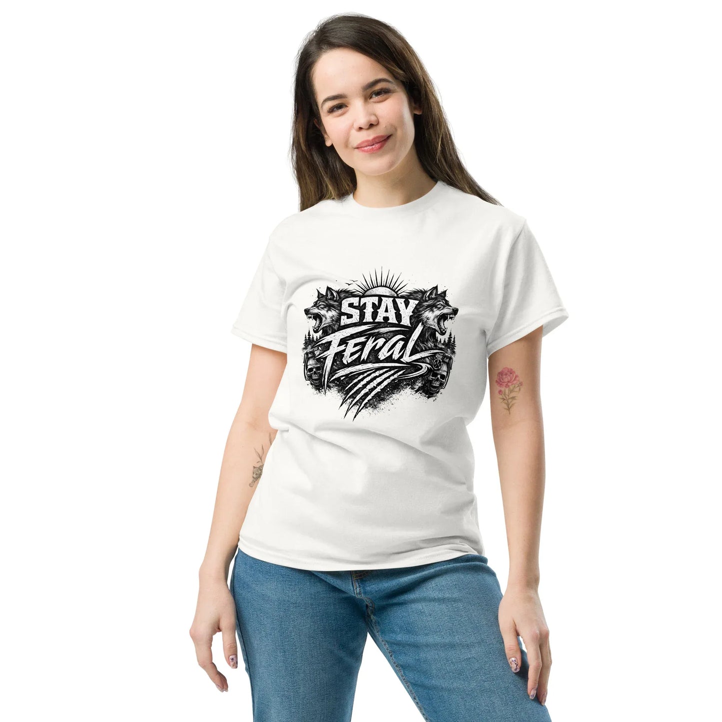 Stay Feral - Wolf - Unisex Classic Tee - Feral Pony