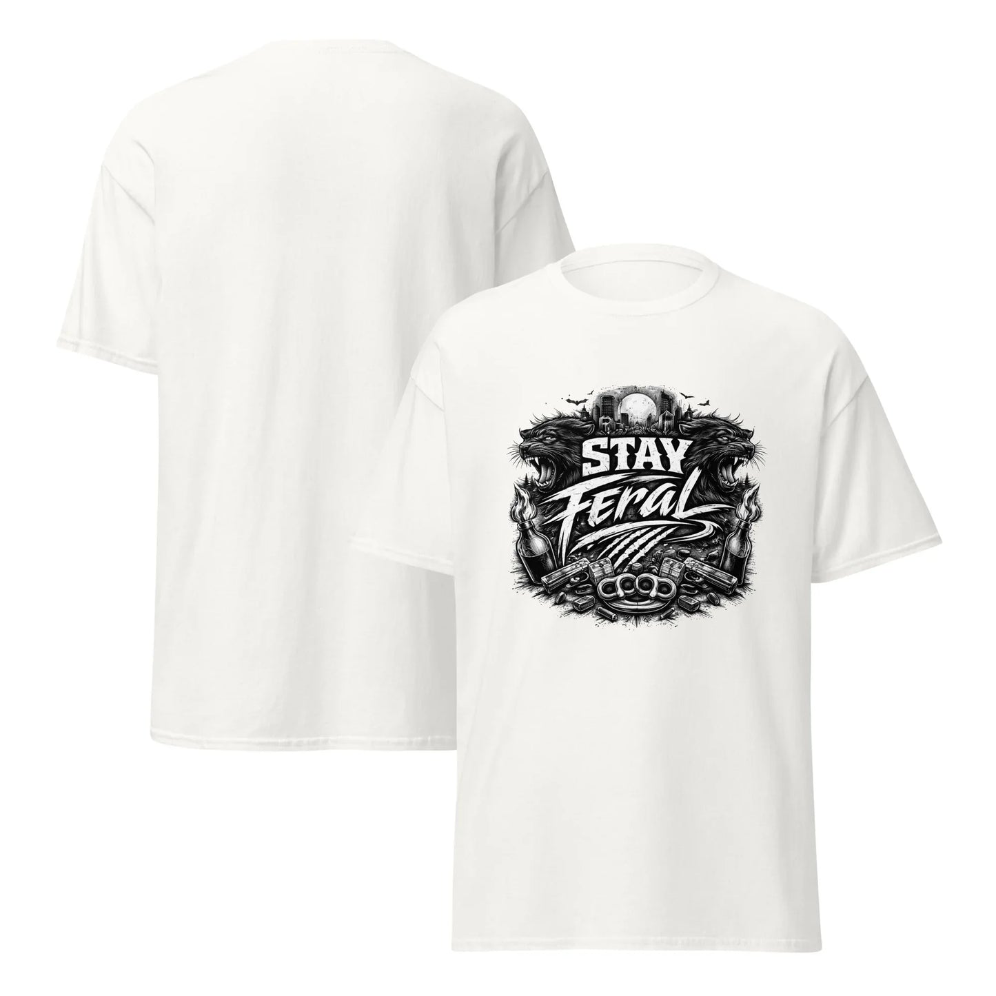 Stay Feral Panther - Unisex classic tee - Feral Pony