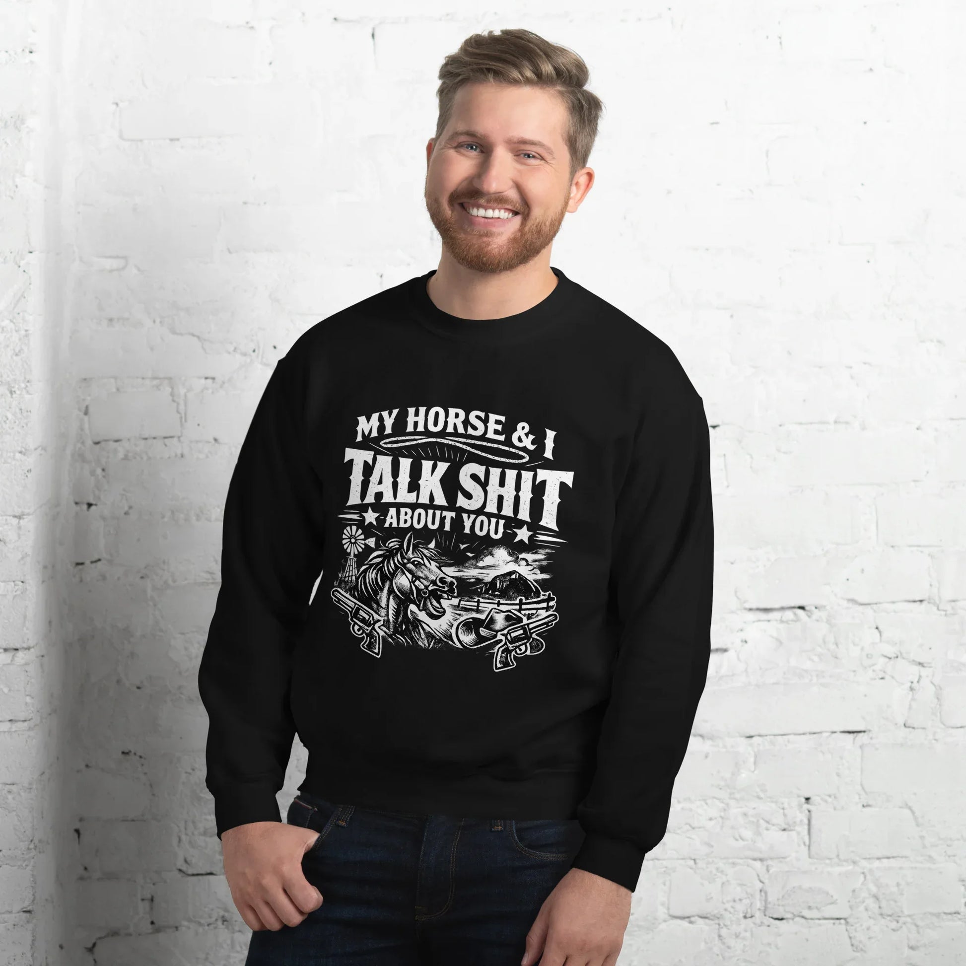 Talk Shit - Unisex Sweatshirt - Feral Pony