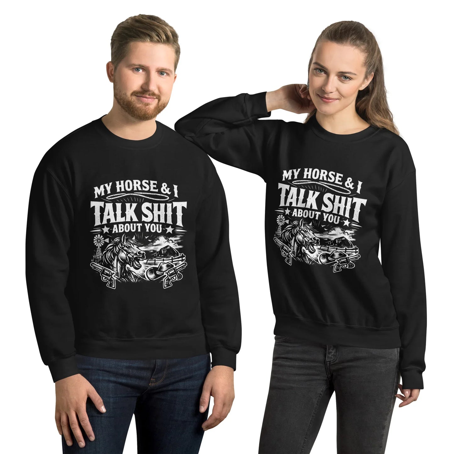 Talk Shit - Unisex Sweatshirt - Feral Pony