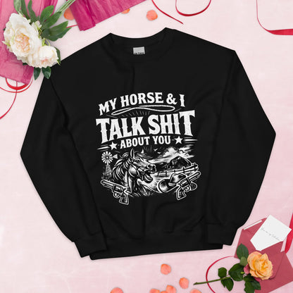 Talk Shit - Unisex Sweatshirt - Feral Pony