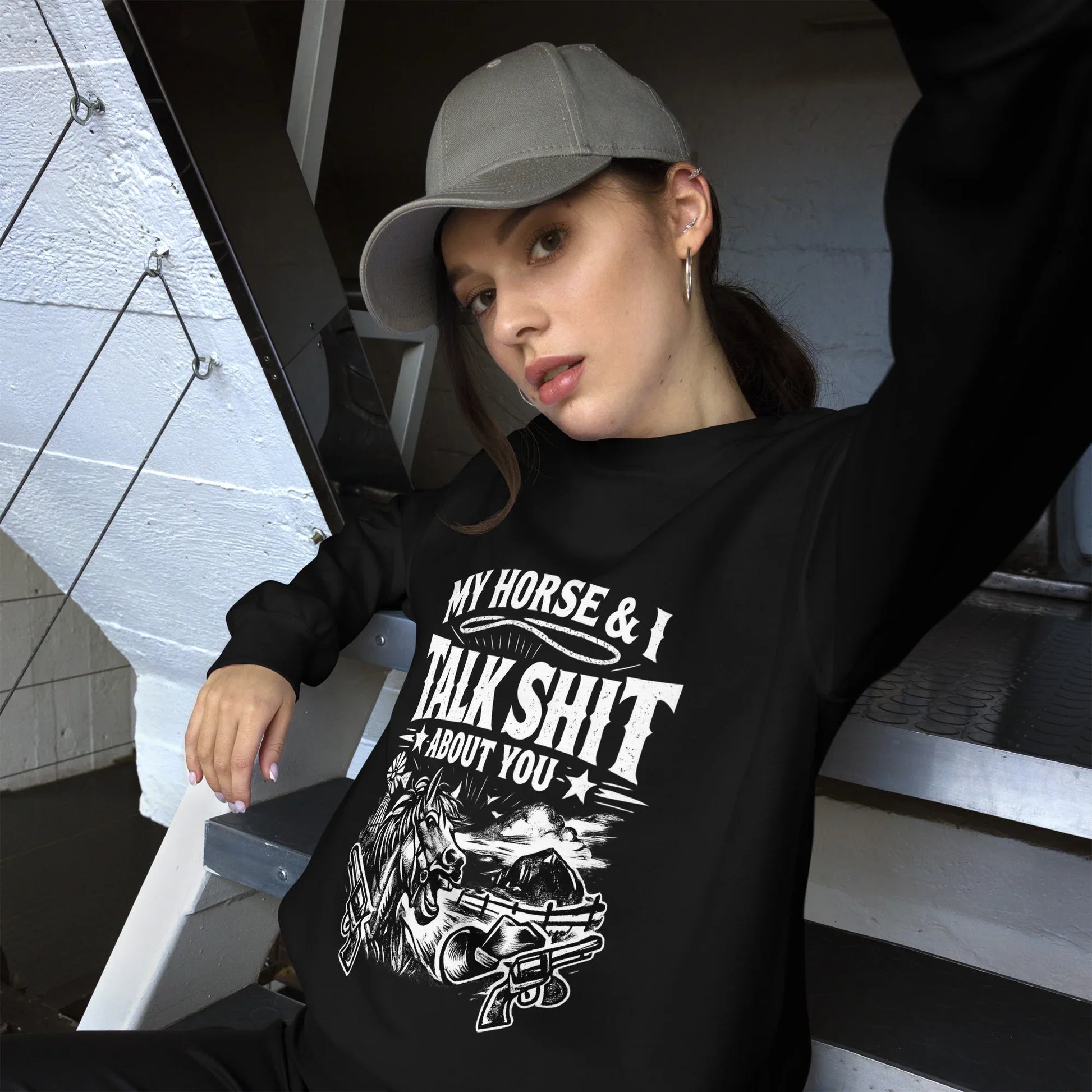 Talk Shit - Unisex Sweatshirt - Feral Pony