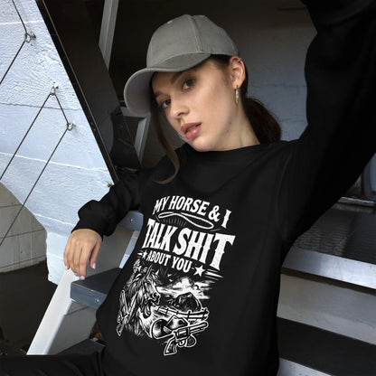 Talk Shit - Unisex Sweatshirt - Feral Pony