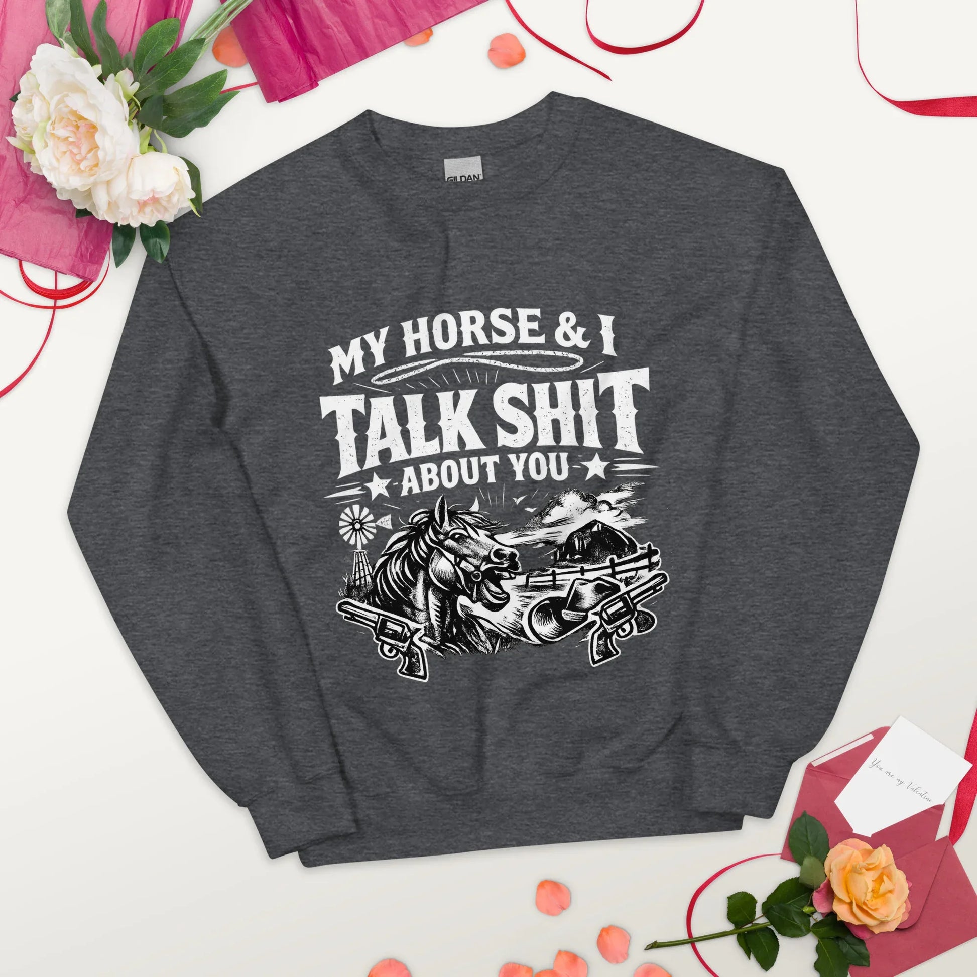 Talk Shit - Unisex Sweatshirt - Feral Pony