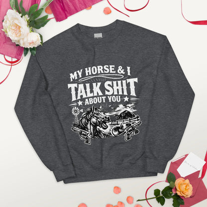 Talk Shit - Unisex Sweatshirt - Feral Pony