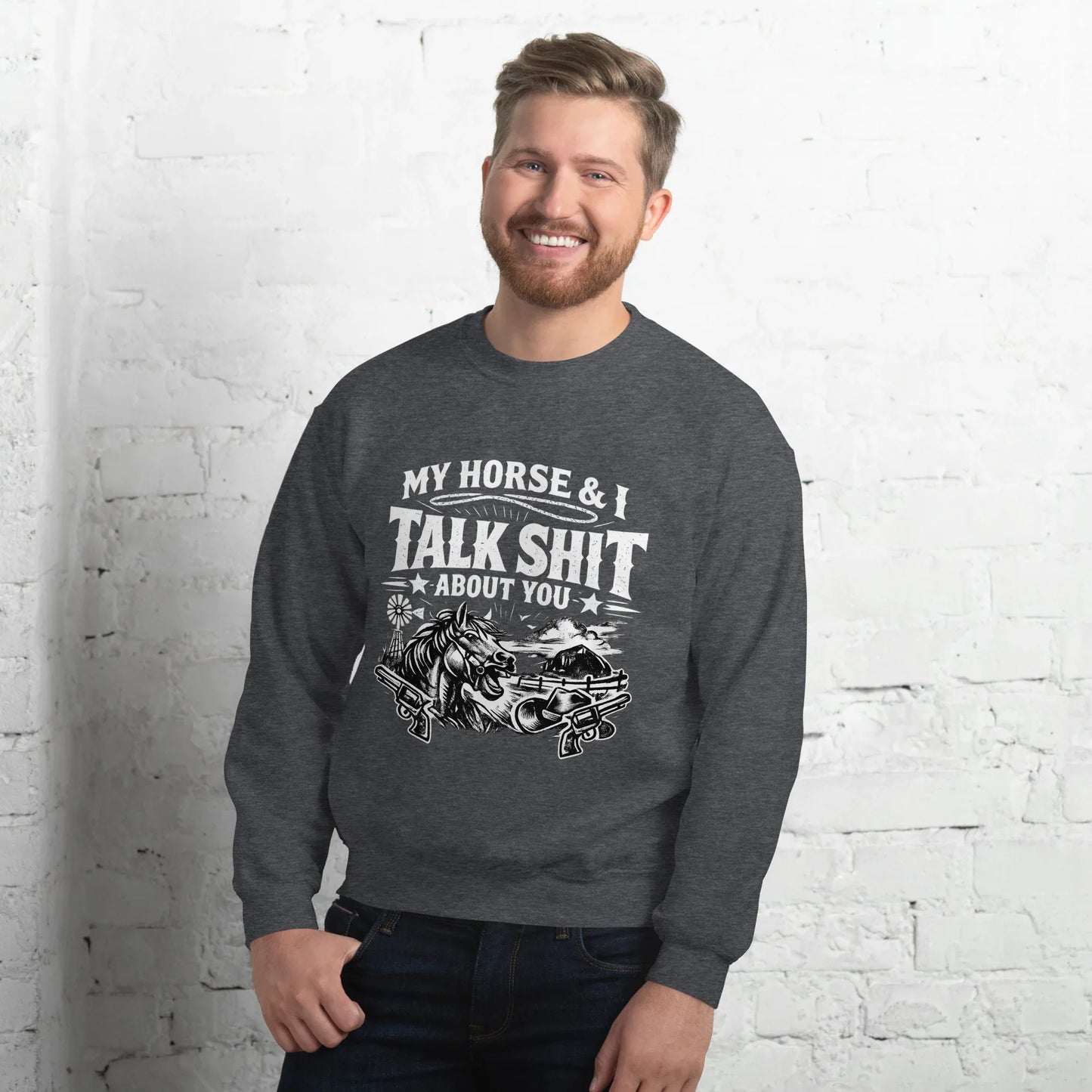 Talk Shit - Unisex Sweatshirt - Feral Pony