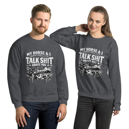 Talk Shit - Unisex Sweatshirt - Feral Pony