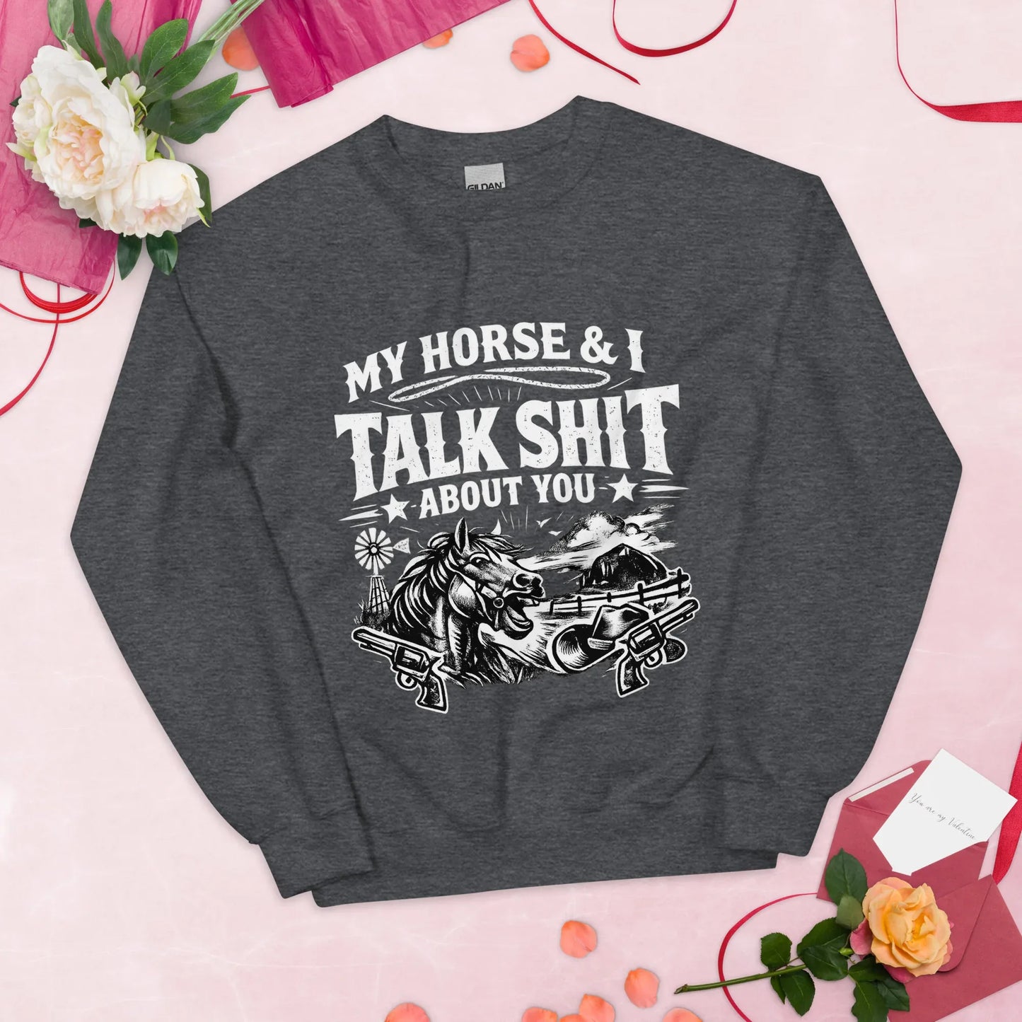 Talk Shit - Unisex Sweatshirt - Feral Pony